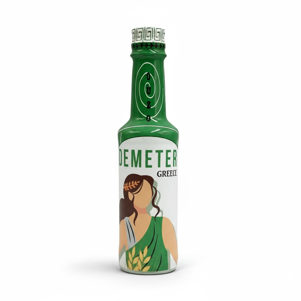 Greek Ouzo Demeter 50ml 1 Greek Ouzo Demeter